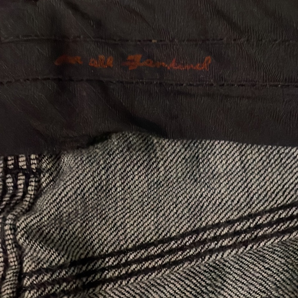 7 for All Mankind Camilla Wide Leg/Gaucho/Crop Jeans in Dark Seville - Picture 6 of 16